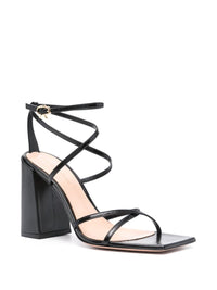 Gianvito Rossi Nuit Leather Heel Sandals