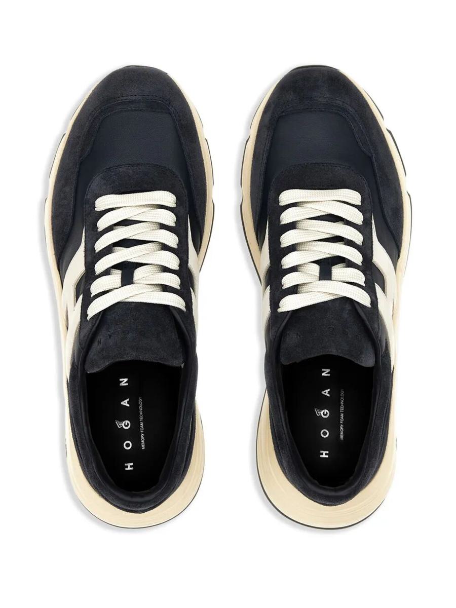 Hogan Hyperlight Suede And Nappa Leather Sneakers Shoes