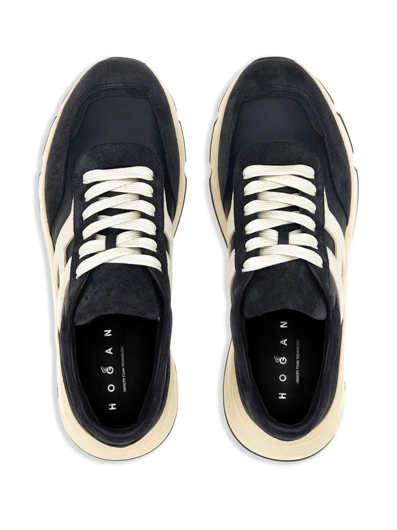 Hogan Hyperlight Suede And Nappa Leather Sneakers Shoes