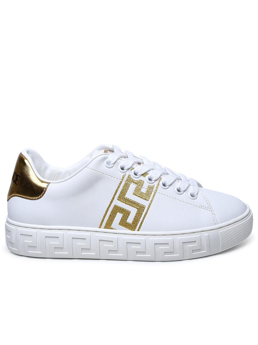 Versace White Leather Sneakers