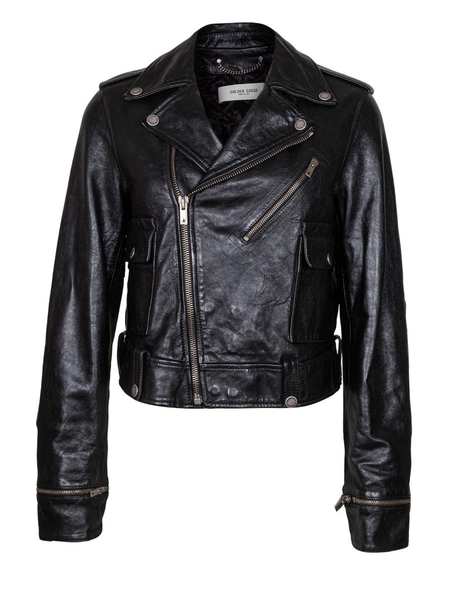 Golden Goose Leather Biker Jacket