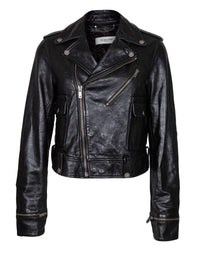 Golden Goose Leather Biker Jacket