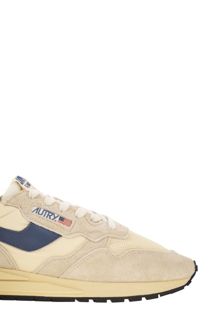 Autry Reelwind - Suede And Technical Textile Trainer