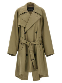 Balenciaga 'Draped Neck' Trench Coat