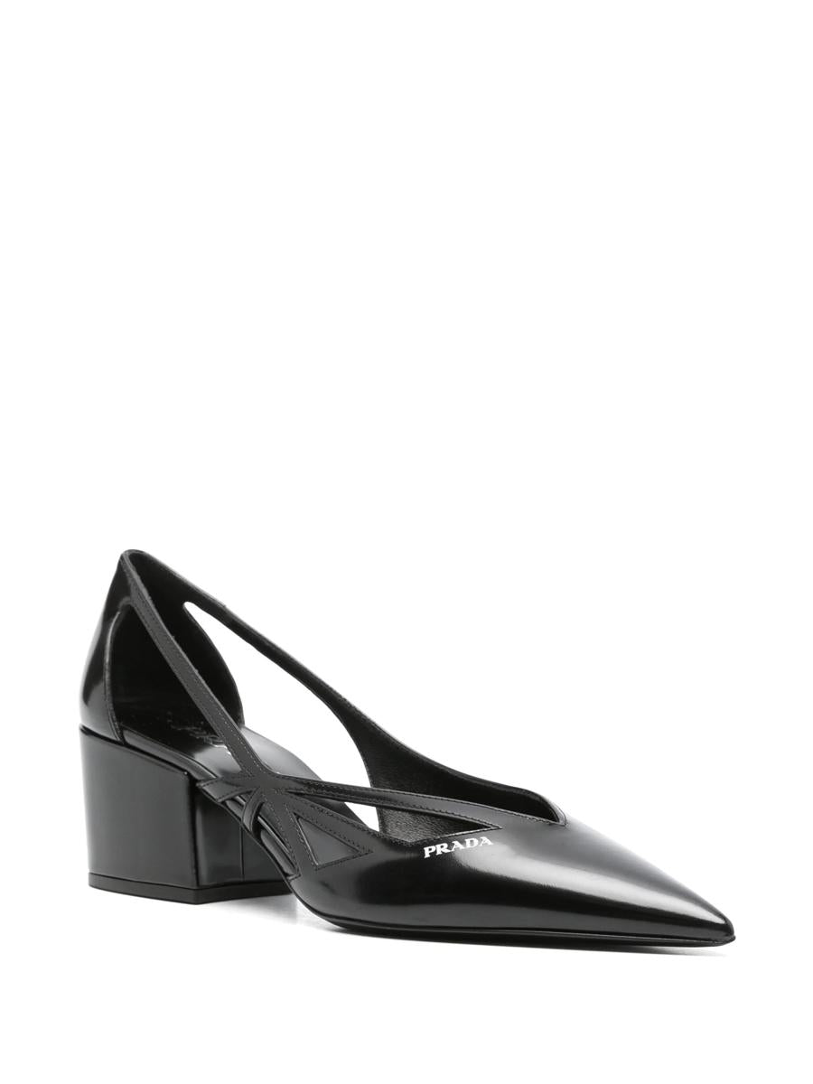 Prada 55Mm Debossed-Logo Pumps