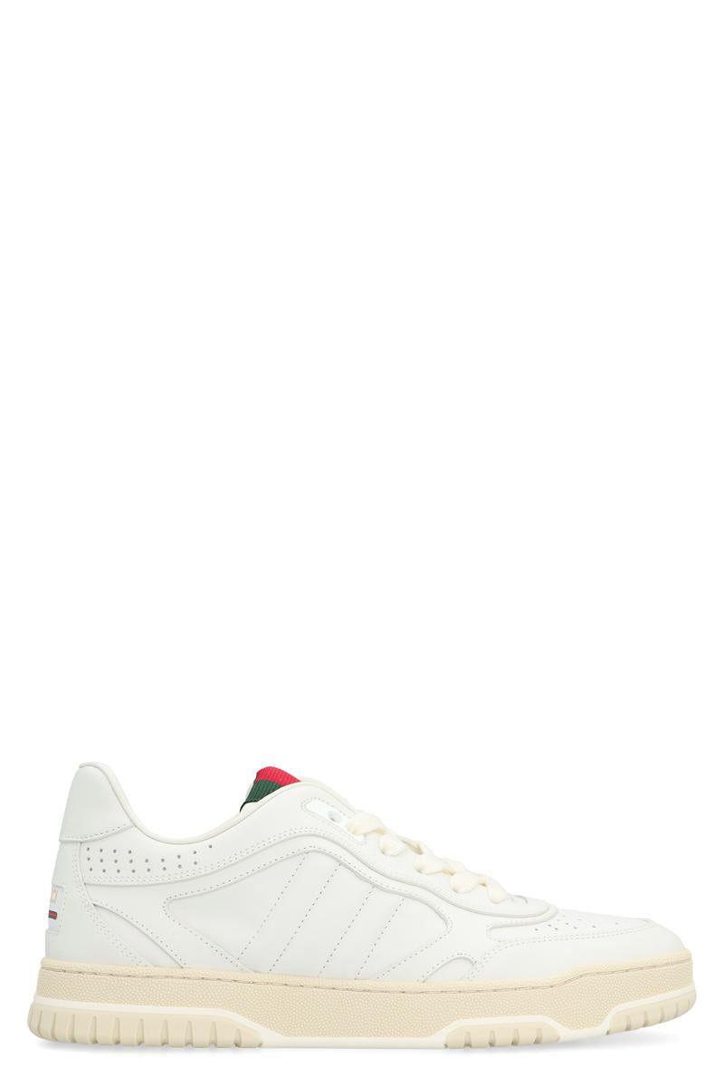 Gucci Re-Web Leather Low-Top Sneakers