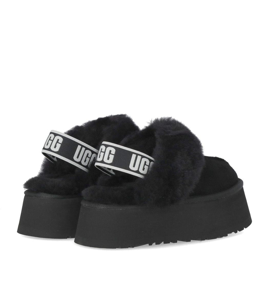 UGG Funkette Black Slipper