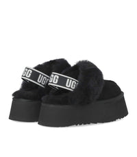 UGG Funkette Black Slipper