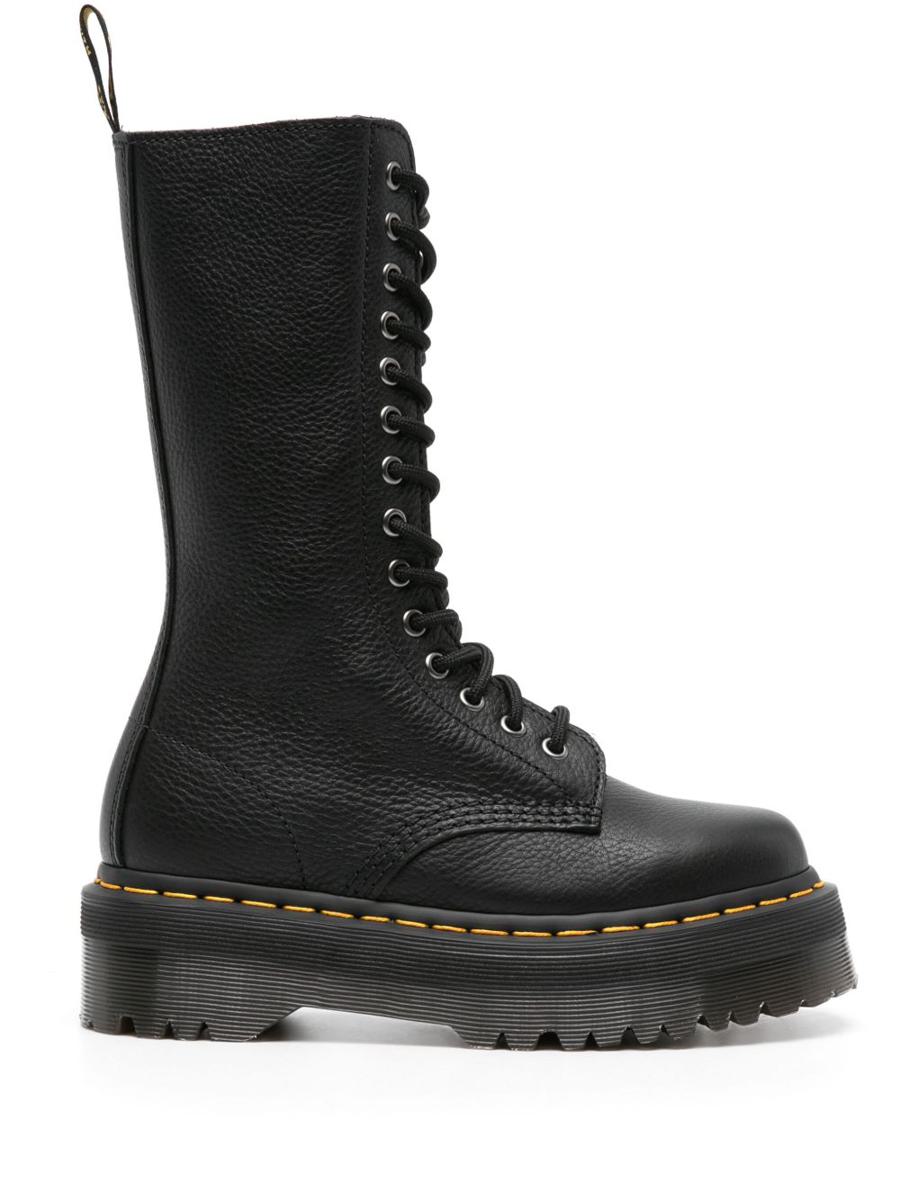 Dr. Martens 1B99 Lace-Up Boots In Black Pisa Leather