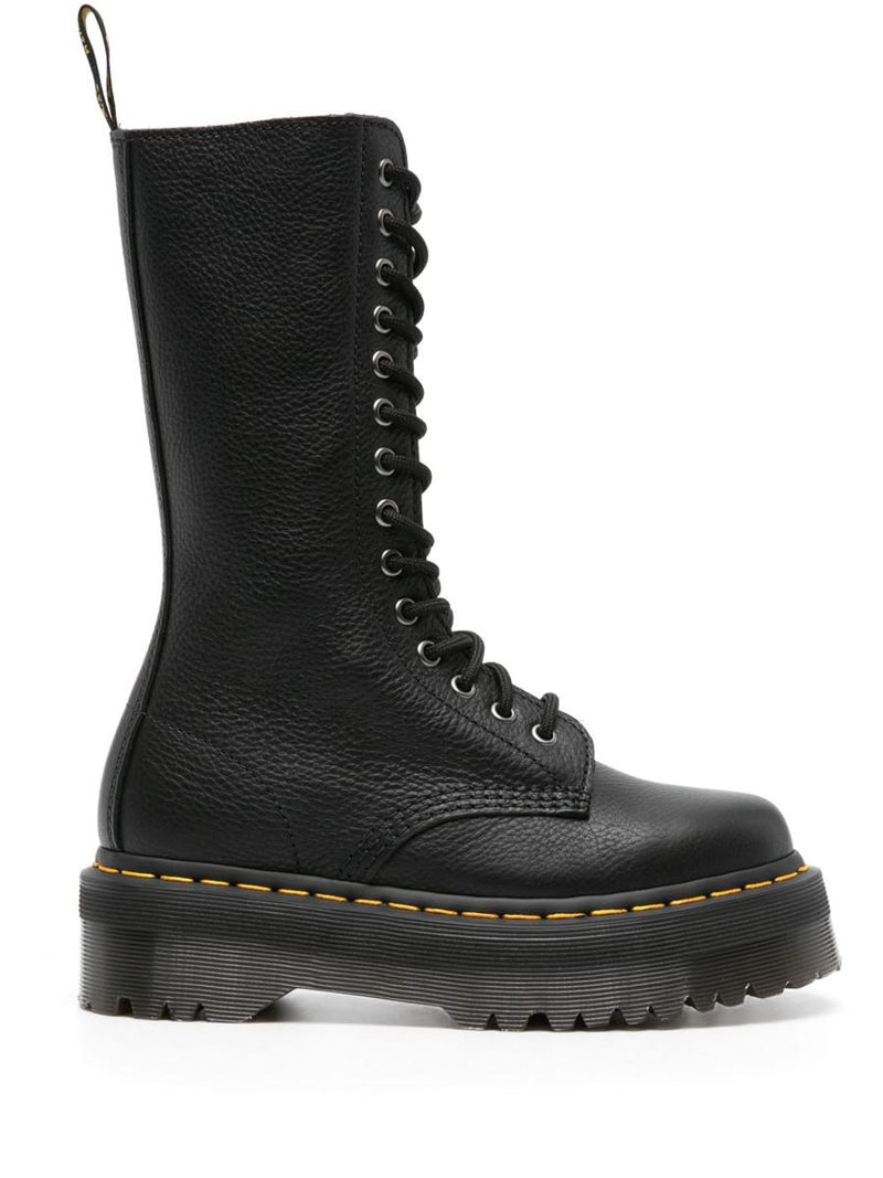 Dr. Martens 1B99 Lace-Up Boots In Black Pisa Leather