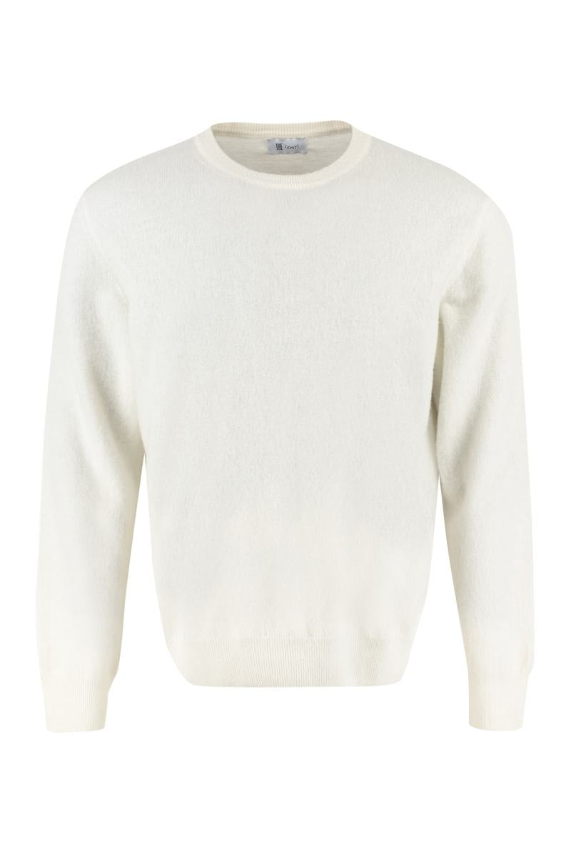 The (Alphabet) The (Knit) - Wool-Cashmere Blend Crew-Neck Pullover