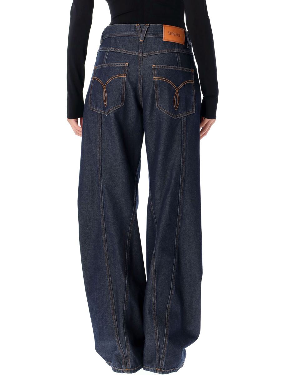 Versace Twisted Baggy Jeans