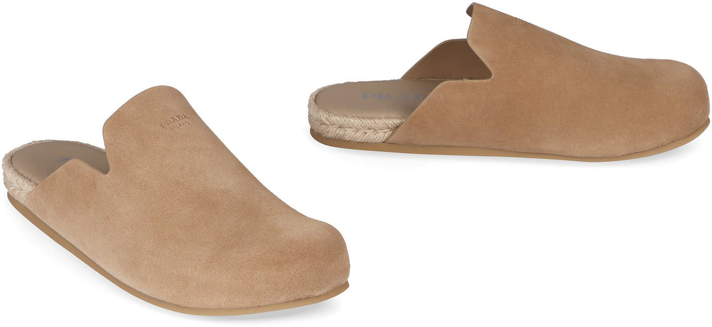 Prada Suede Mules