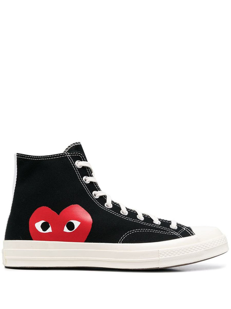 Converse X Comme Des Garçons Play Converse Half Heart High-Top Sneakers Shoes