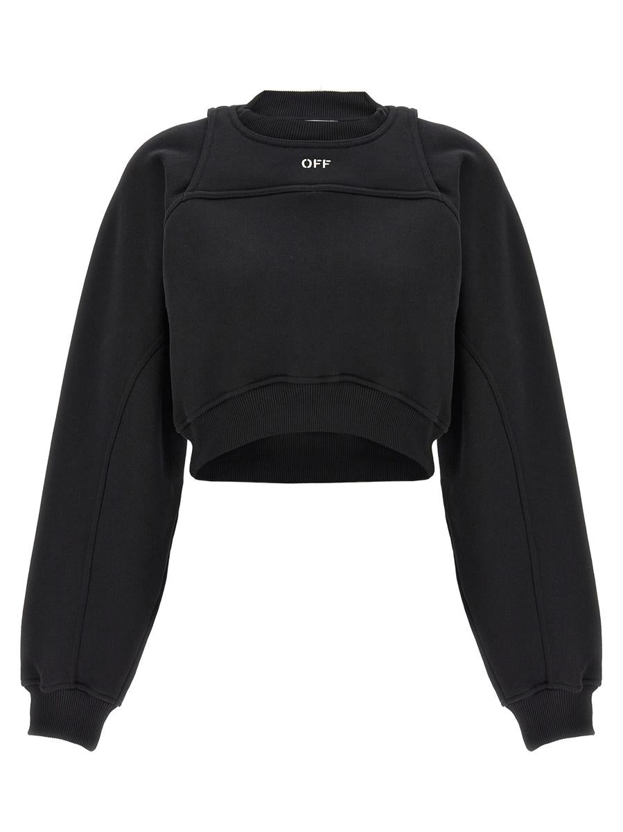Off-White Cropped Sweatshirt