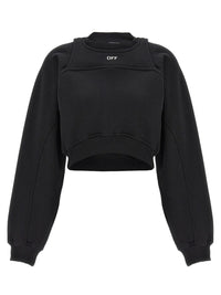 Off-White Cropped Sweatshirt