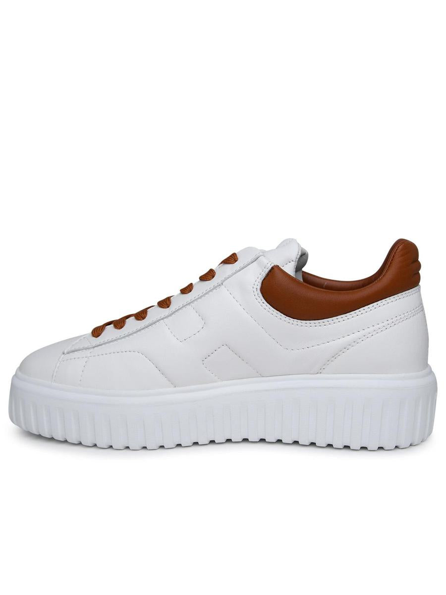 Hogan White Leather Sneakers