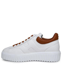 Hogan White Leather Sneakers