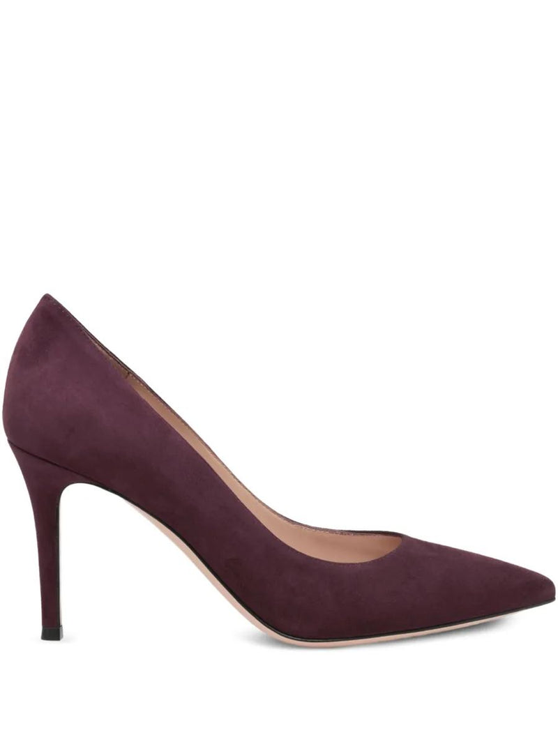 Gianvito Rossi 85Mm Leather Pumps