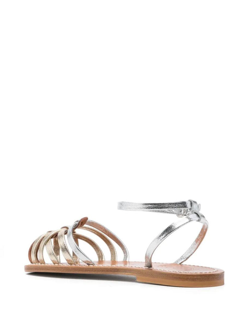 K.Jacques Cyrenia Two-Tone Metallic Sandals Shoes