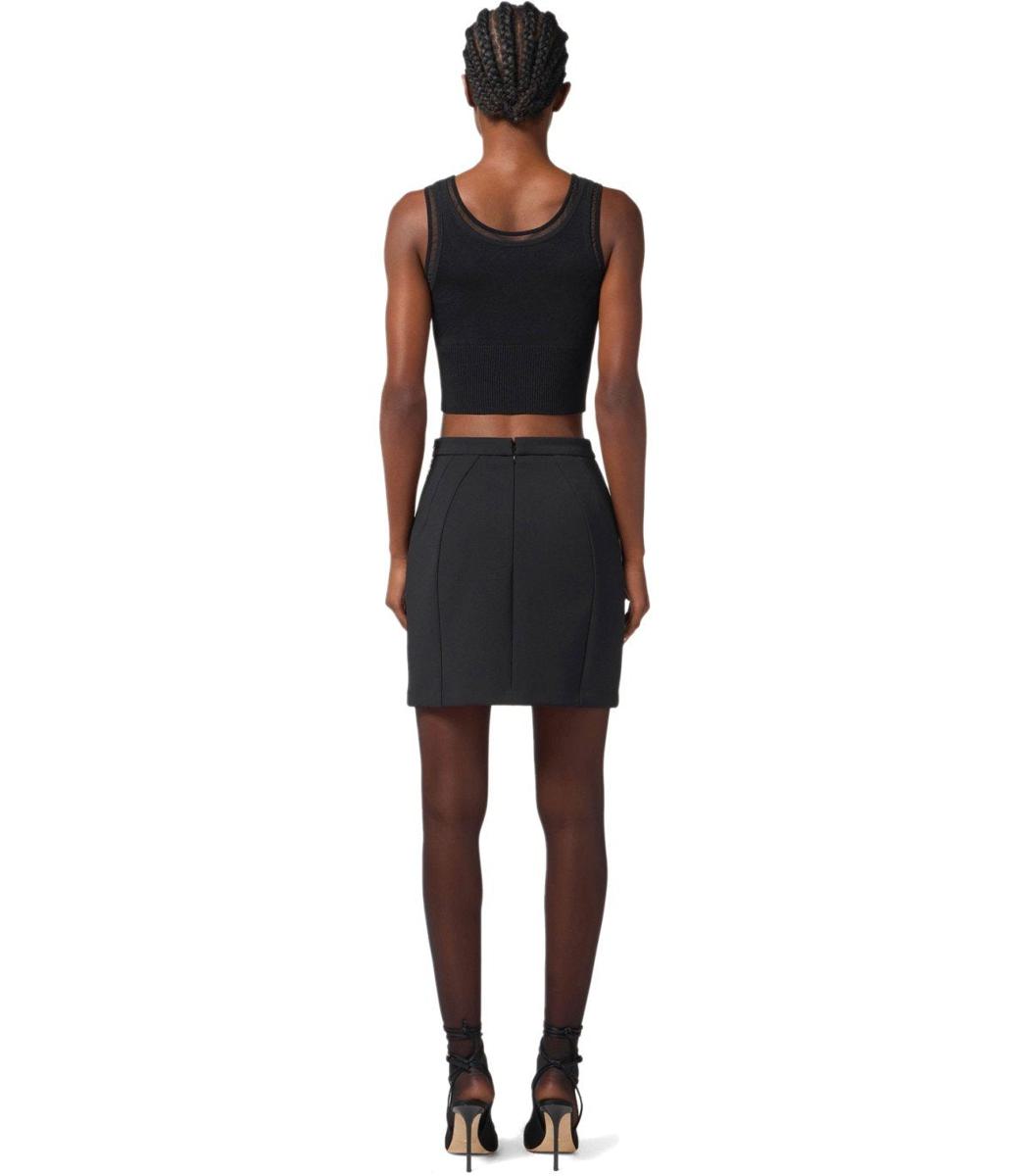 Elisabetta Franchi Black Mini Skirt