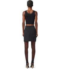 Elisabetta Franchi Black Mini Skirt