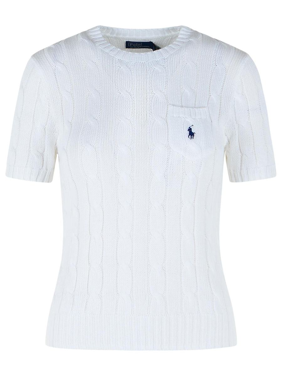 Polo Ralph Lauren White Cotton Sweater