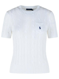 Polo Ralph Lauren White Cotton Sweater
