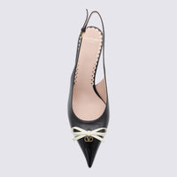 Valentino Garavani Black Leather Pumps
