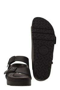 Birkenstock Arizona Platform - Slipper With Leather Buckles