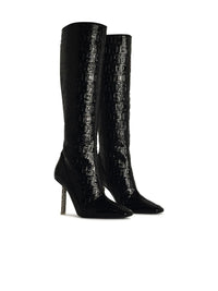 Gcds Black Patent Leather Boots