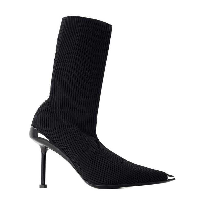 Alexander McQueen Pointed-Toe Ankle Boots