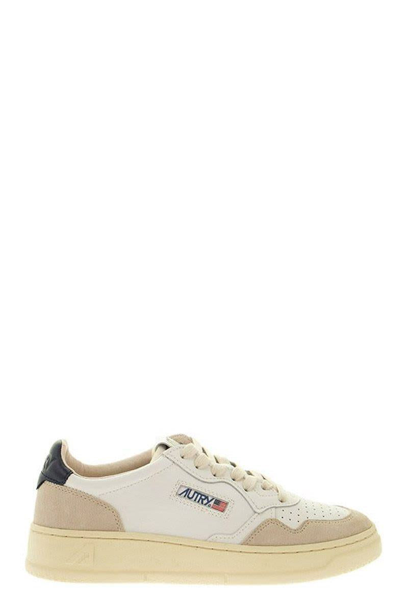 Autry Medalist Low - Leather And Suede Sneakers