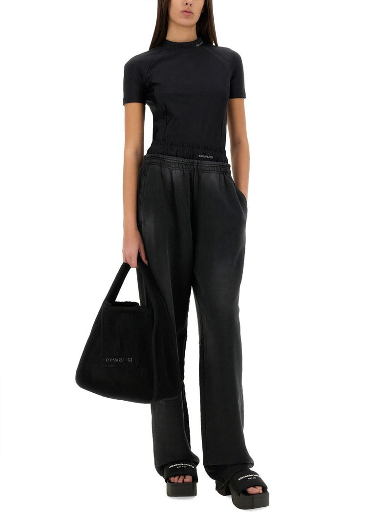 T By Alexander Wang Pants With Logo