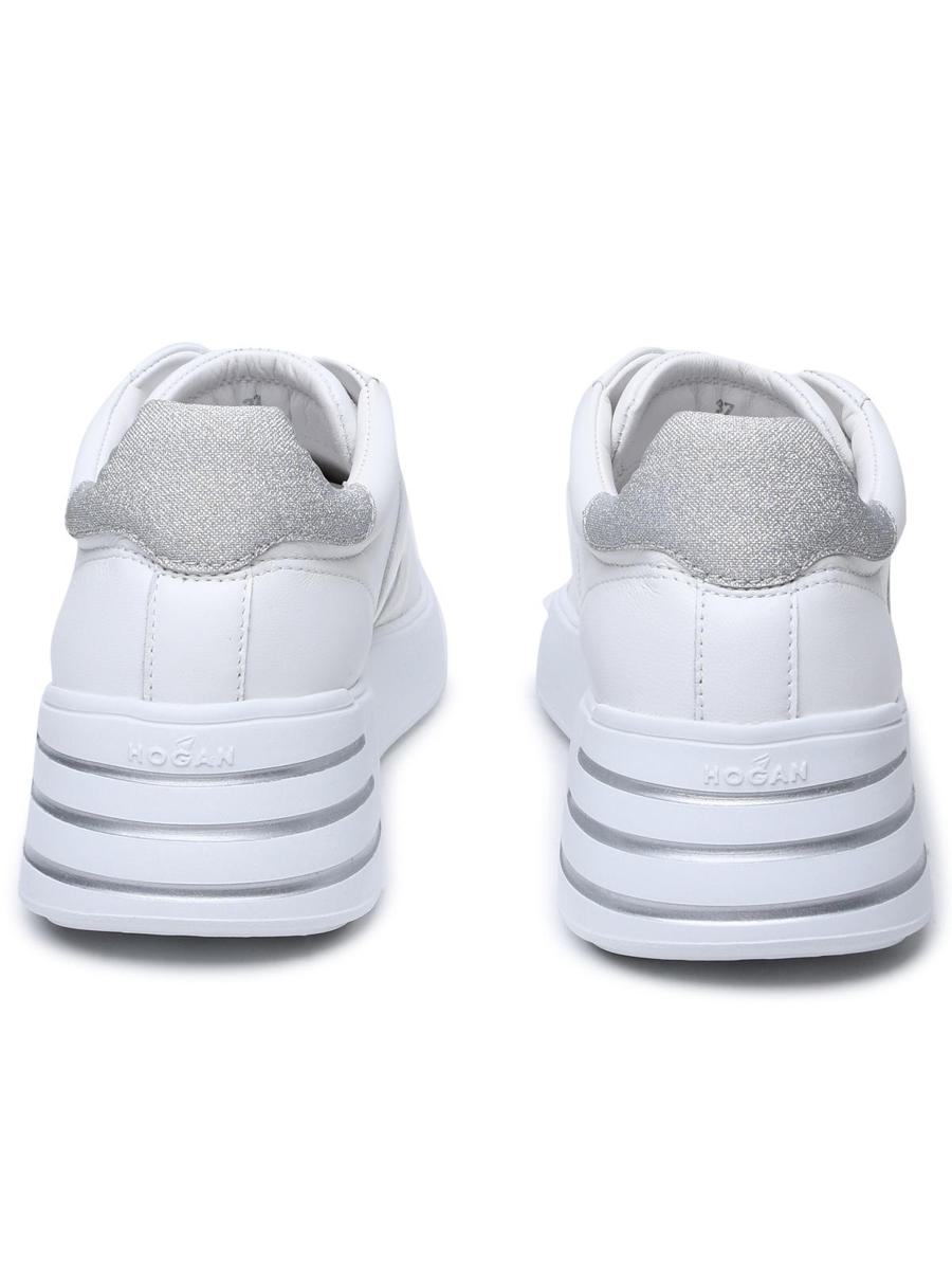 Hogan White Leather Rebel Sneakers