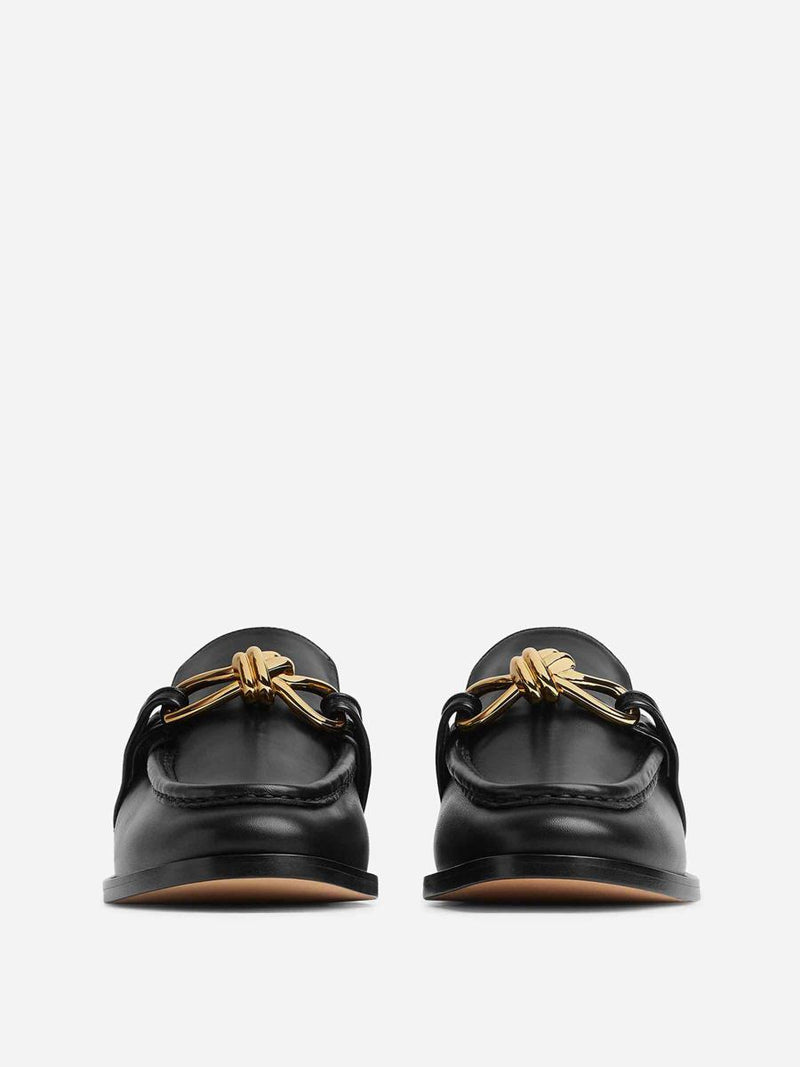 Bottega Veneta Astaire Leather Moccasins