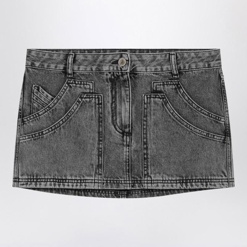 The Attico Denim Mini Skirt