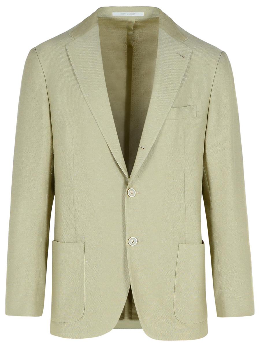 Eleventy Cream Cotton Blend Blazer