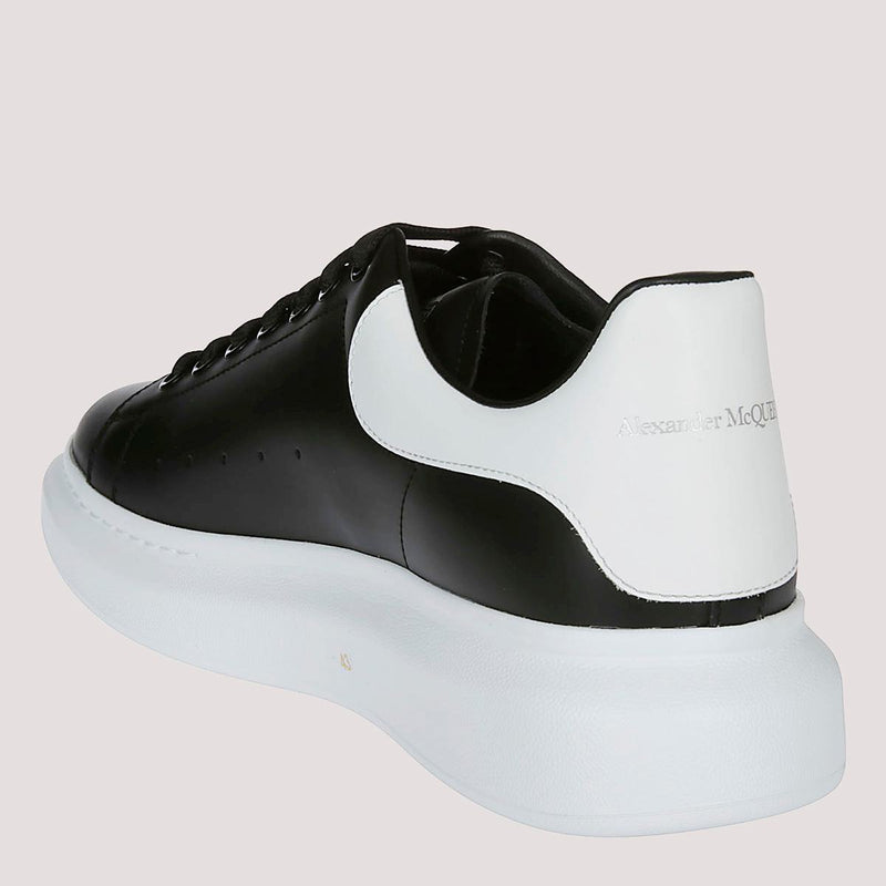 Alexander McQueen Black And White Leather Sneakers