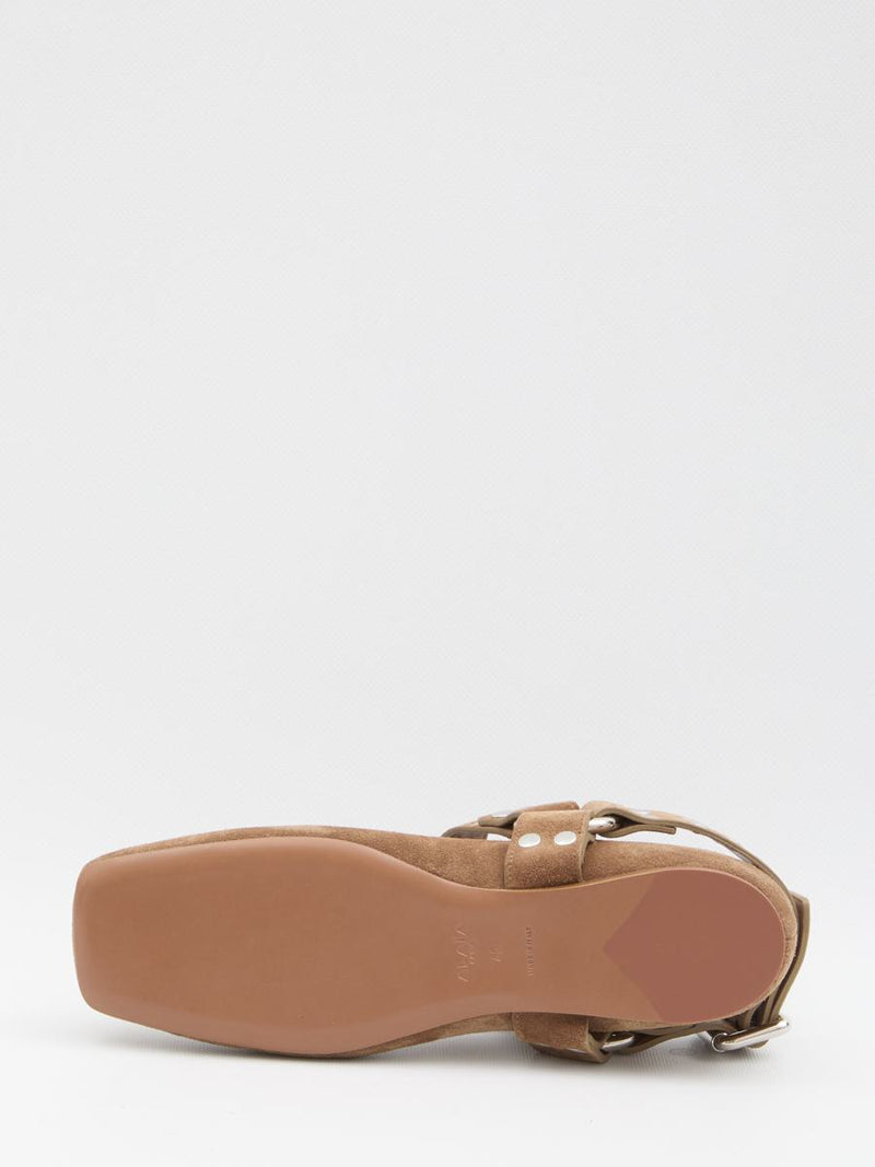 Suede Ballet Flats