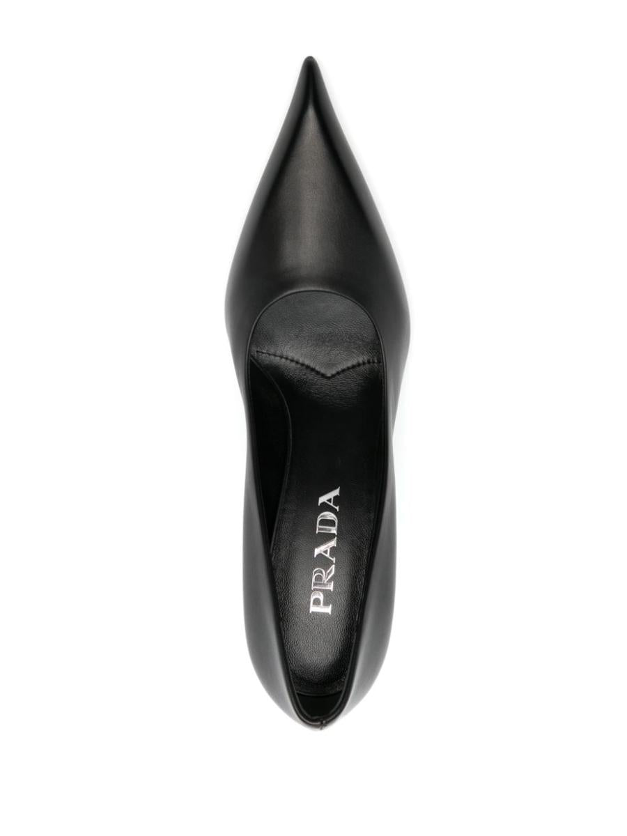 Prada 85Mm Leather Pumps