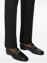 Versace 'Medusa' Black Leather Loafers