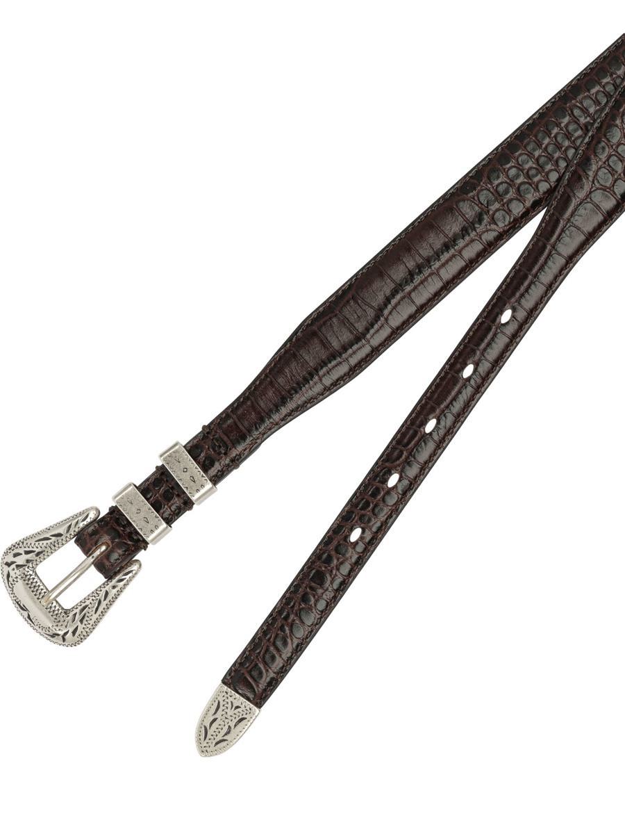 Adriano Meneghetti "Palladium" Leather Belt