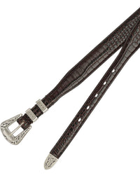 Adriano Meneghetti "Palladium" Leather Belt