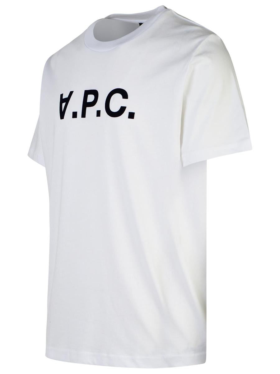 A.P.C. White Cotton T-Shirt