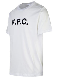 A.P.C. White Cotton T-Shirt