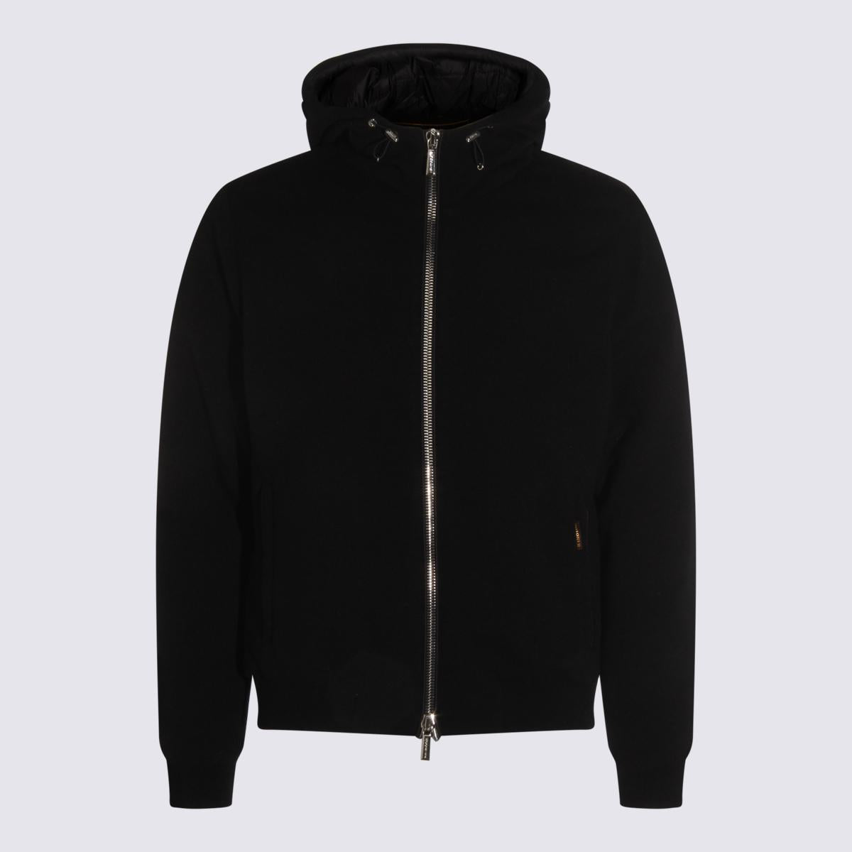 Moorer Black Wool Down Jacket