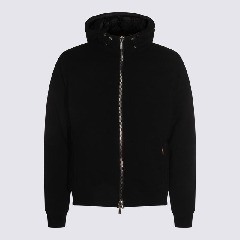 Moorer Black Wool Down Jacket