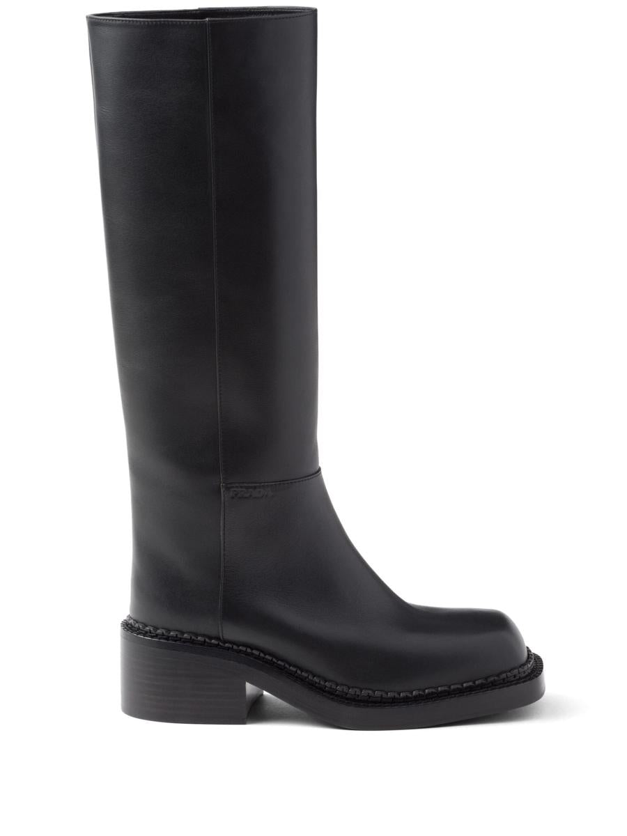 Prada Knee-High 55Mm Leather Boots