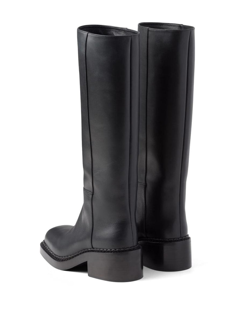 Prada Knee-High 55Mm Leather Boots